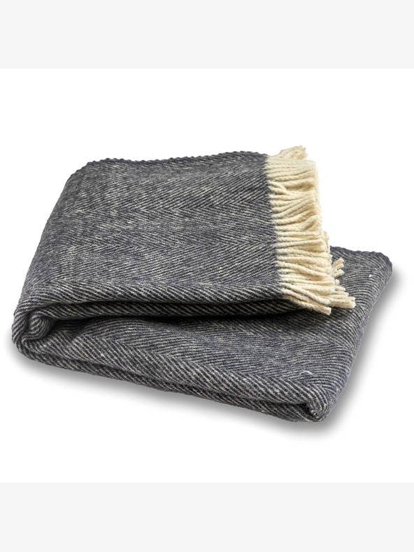 Balkanova Вълнено одеяло Elma XIII - тъмно синьо индиго