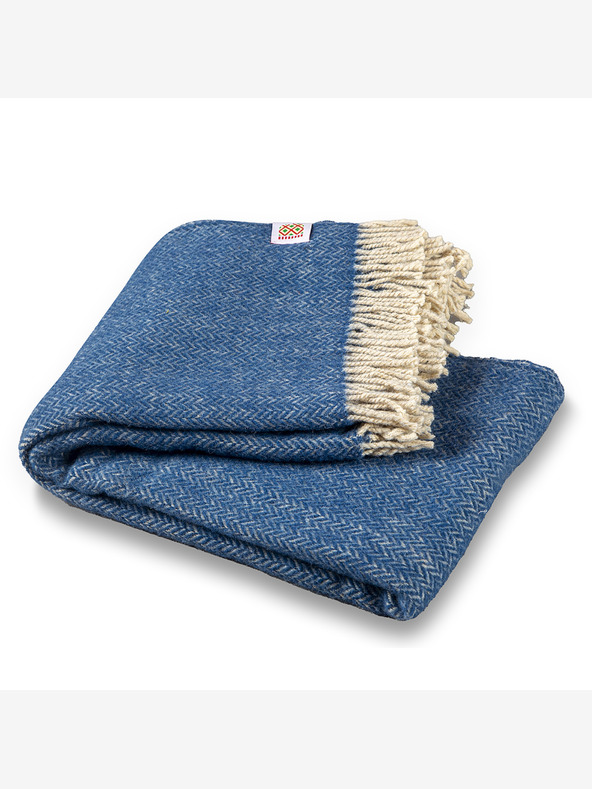 Balkanova Вълнено одеяло Elma IV - тъмносиньо