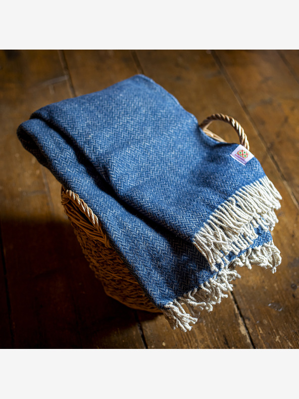 Balkanova Вълнено одеяло Elma IV - тъмносиньо