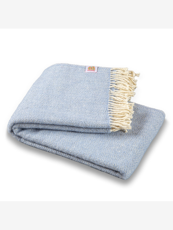 Balkanova Вълнено одеяло Elma VI - ледено синьо