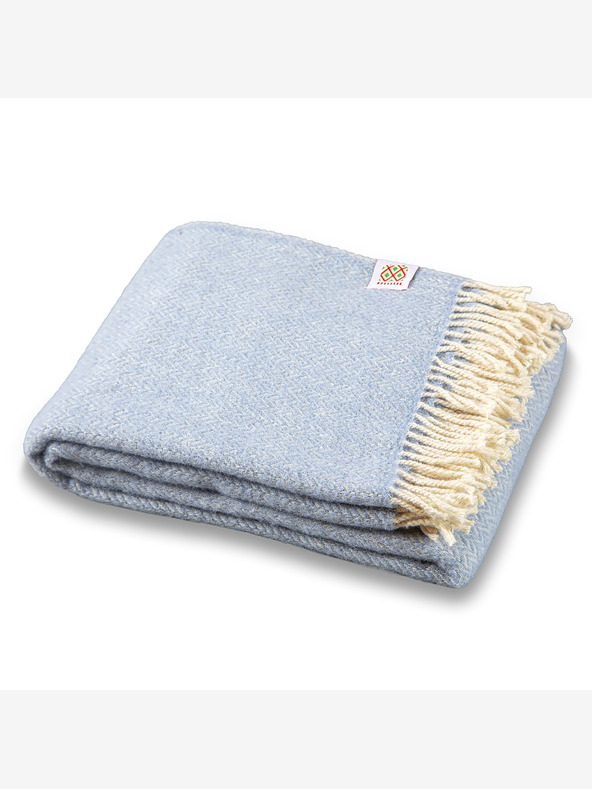 Balkanova Вълнено одеяло Elma VI - ледено синьо