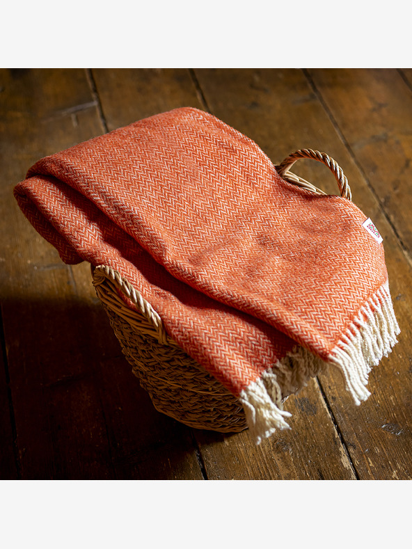 Balkanova Вълнено одеяло Elma II - оранжево