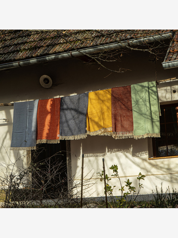 Balkanova Вълнено одеяло Elma II - оранжево