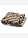 Balkanova Вълнено одеяло Elma XI - кафяво и бежово каре