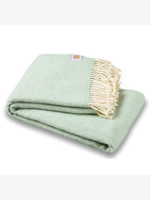 Balkanova Вълнено одеяло Elma VIII - ментово зелено