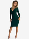 numoco Прилепнала миди рокля с дълги ръкави - зелена Numoco