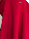 numoco Елегантна рокля с по-дълъг гръб - червена с брокат Numoco