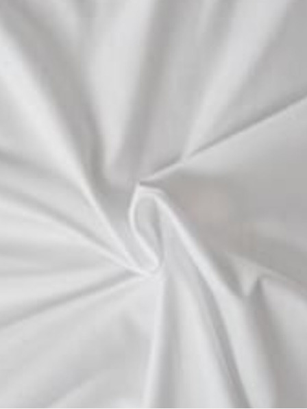 Kvalitex Единичен чаршаф Атлас гладък 140x240см бял