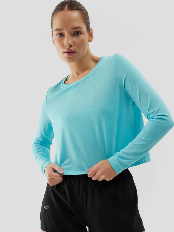 4F Дамска спортна бързосъхнеща тениска с дълъг свободен ръкав 4F