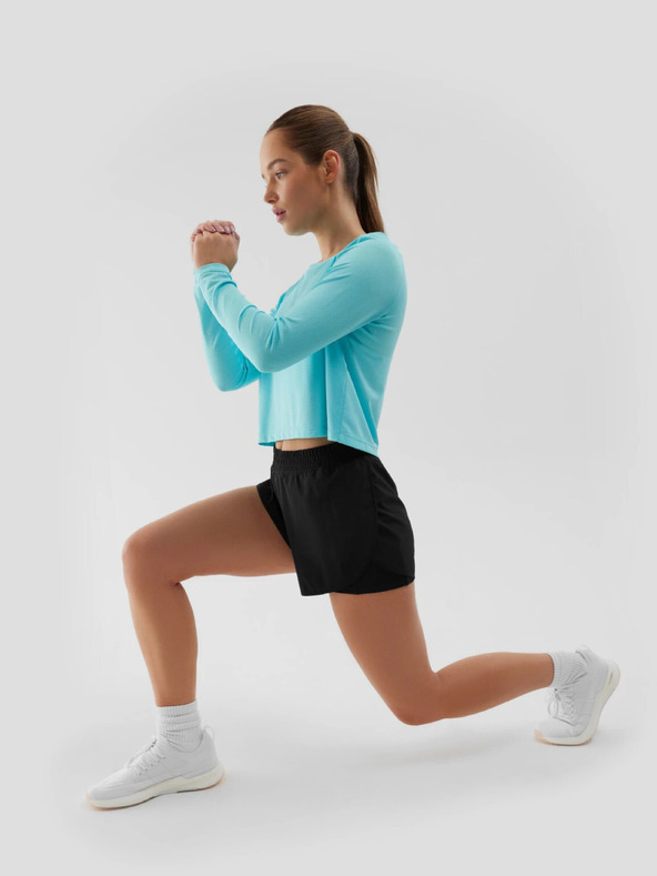 4F Дамска спортна бързосъхнеща тениска с дълъг свободен ръкав 4F