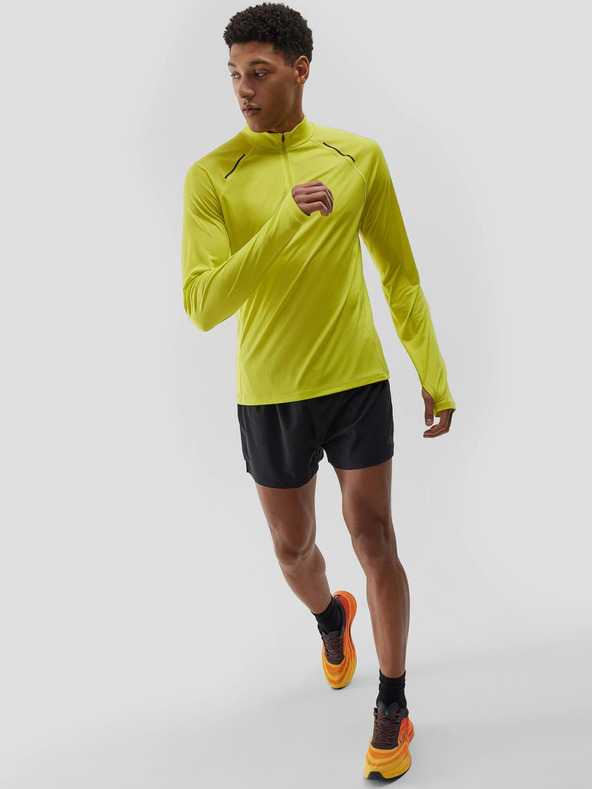 4F Мъжка тениска с дълъг ръкав за бягане с бързо съхнене 4F