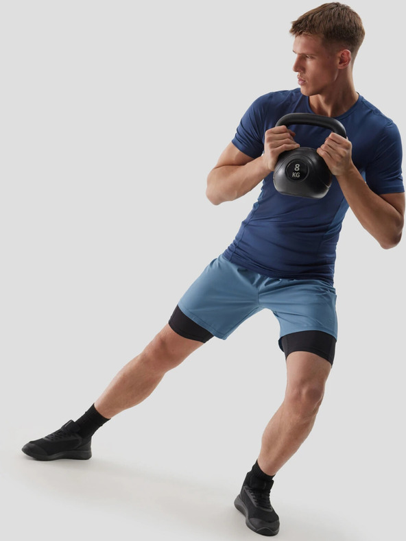 4F Мъжка спортна тениска с тънка кройка от рециклирани материали 4F