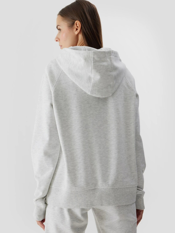 4F Дамски суитшърт с качулка, без закопчаване и 4F