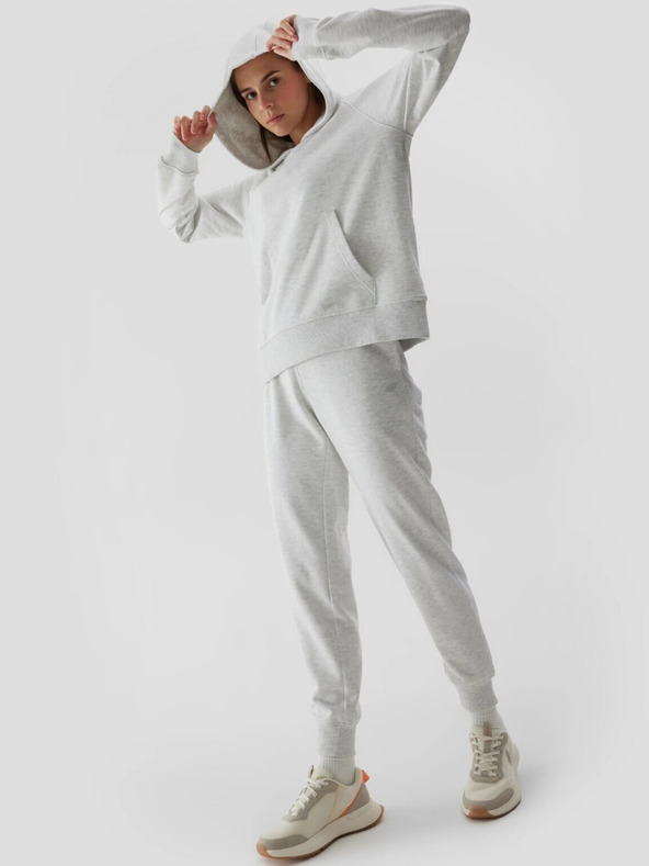 4F Дамски суитшърт с качулка, без закопчаване и 4F