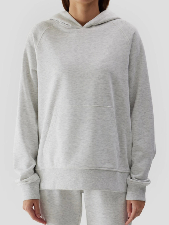 4F Дамски суитшърт с качулка, без закопчаване и 4F