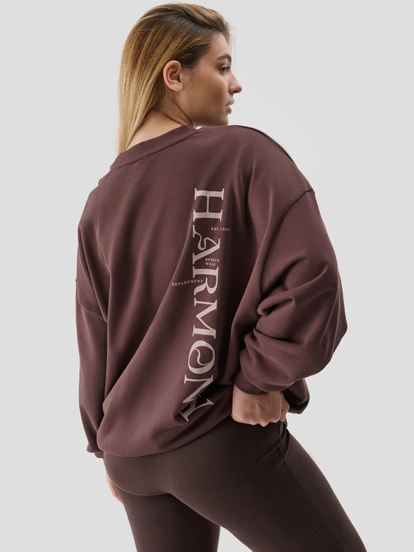 4F Дамски суитшърт  голям размер без цип и без качулка 4F