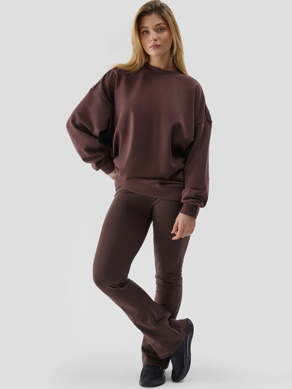 4F Дамски суитшърт  голям размер без цип и без качулка 4F