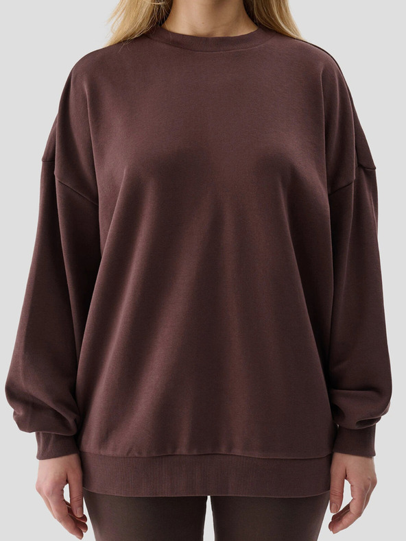 4F Дамски суитшърт  голям размер без цип и без качулка 4F