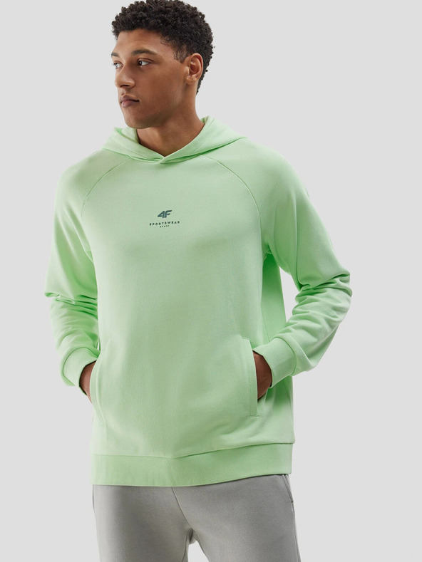 4F Мъжки суитчър от органичен памук без цип и качулка 4F