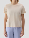 4F Дамска обикновена тениска с щампа от органичен памук 4F