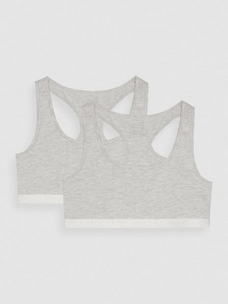 4F Дамски памучен сутиен за ежедневна употреба 4F 2 бр.