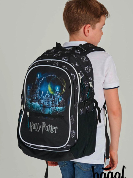 BAAGL  Черен училищен комплект - раница, моливник, чанта Baagl Core Хари Потър Хогуортс