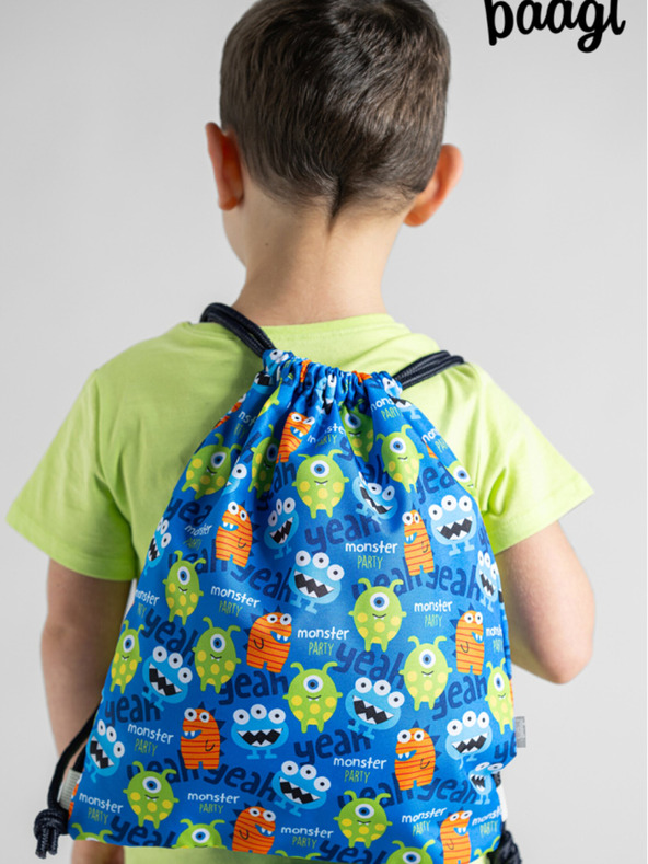 BAAGL  Синя предучилищна чанта Baagl Чудовища