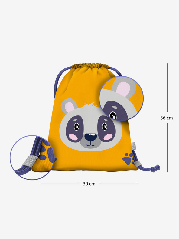 BAAGL  Жълта чанта за предучилищна възраст Baagl Енот