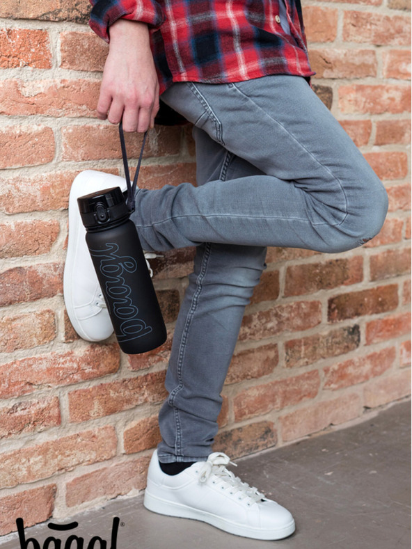 BAAGL  Черна бутилка за пиене от тритан, черна, 800 ml Baagl