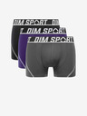 DIM Комплект от три спортни боксерки в сиво, синьо и черно DIM SPORT MICROFIBRE BOXER 3x