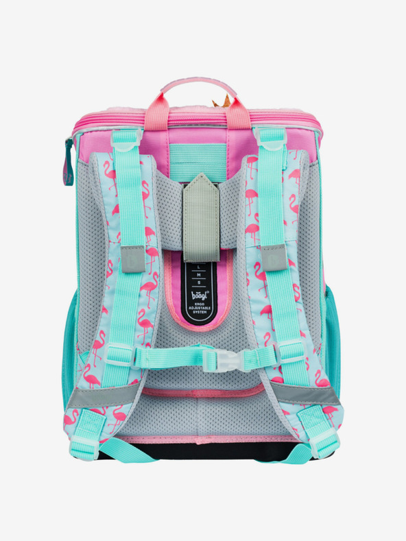 BAAGL  Розова ученическа чанта Zippy Baagl Фламинго