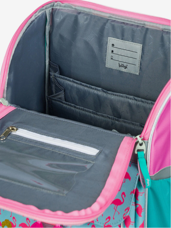 BAAGL  Розова ученическа чанта Zippy Baagl Фламинго