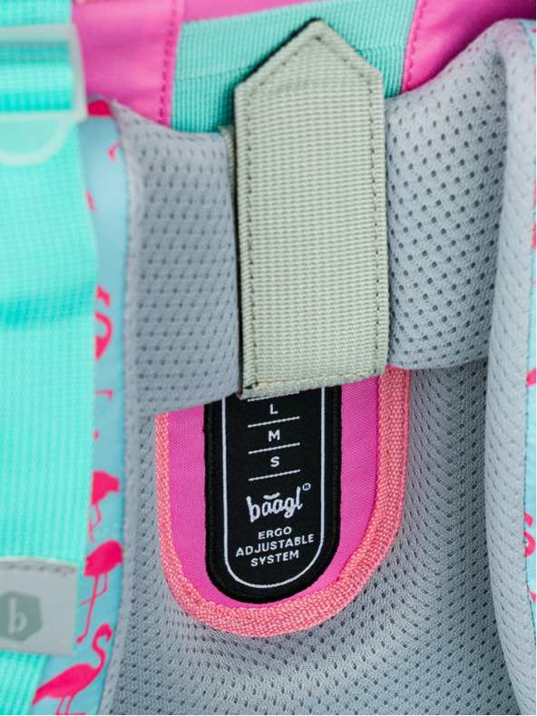 BAAGL  Розова ученическа чанта Zippy Baagl Фламинго