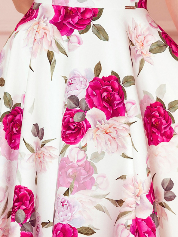 numoco Рокля с деколте тип "сладко сърце" - роза Numoco