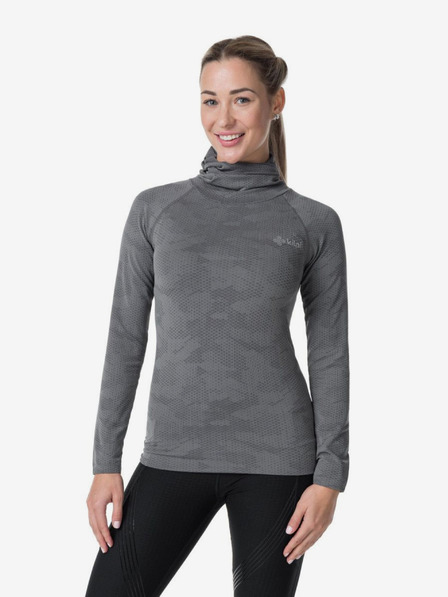 Kilpi Сива дамска спортна тениска с качулка Kilpi Ninja