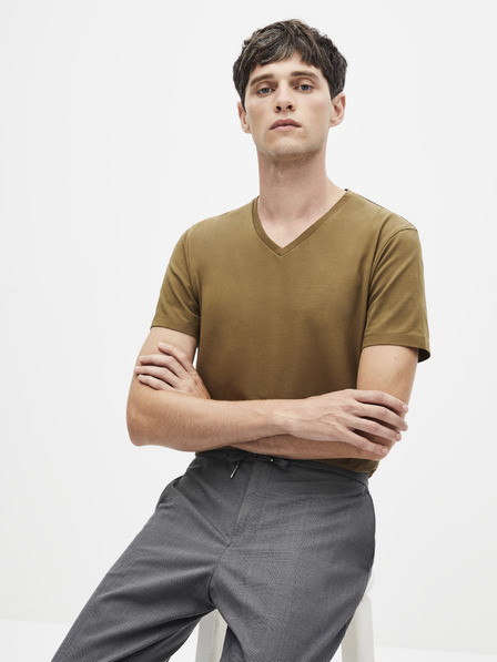 Celio Кафява основна тениска Celio Neuniv