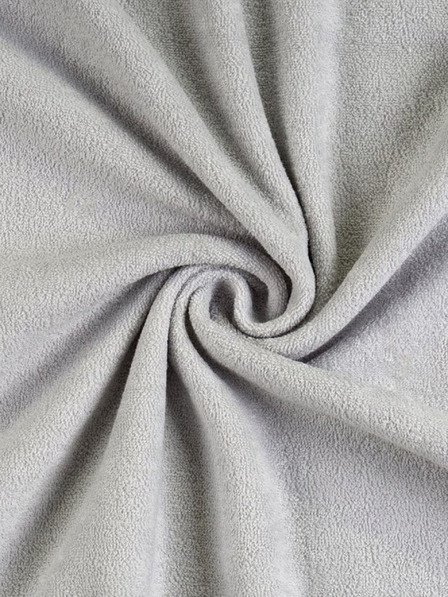 Kvalitex Хавлиен бебешки чаршаф 70х140см светло сив Kvalitex