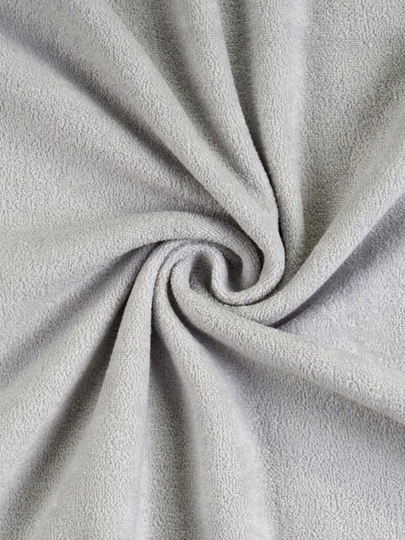 Kvalitex Хавлиен бебешки чаршаф 70х140см светло сив Kvalitex