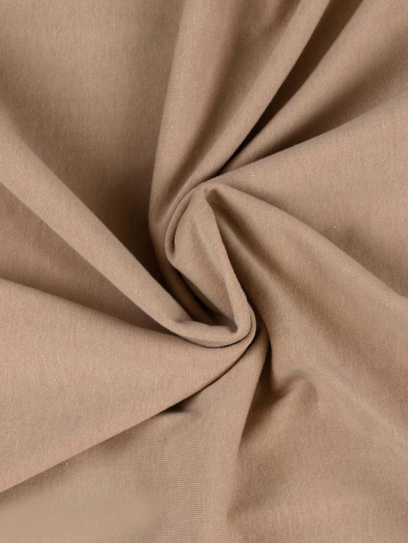 Kvalitex Джърси бебешки чаршаф 70х140см светлобежов Kvalitex