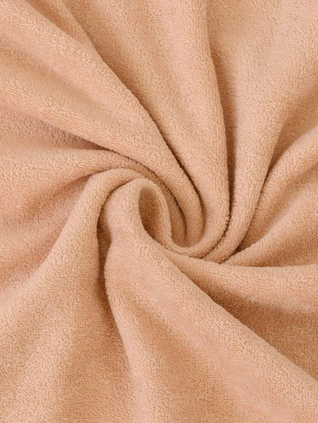 Kvalitex Хавлиен бебешки чаршаф 70х140см светло бежов Kvalitex