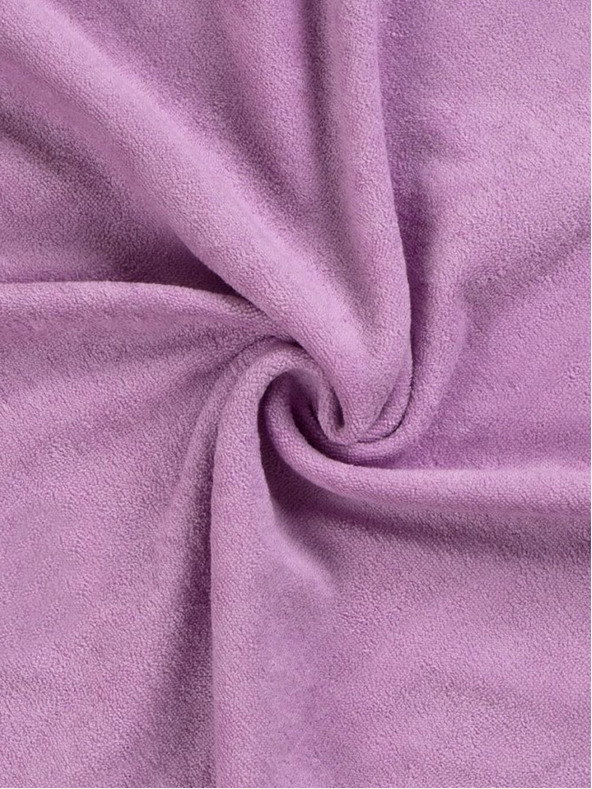 Kvalitex Хавлиен бебешки чаршаф 70х140 см светлолилав Kvalitex