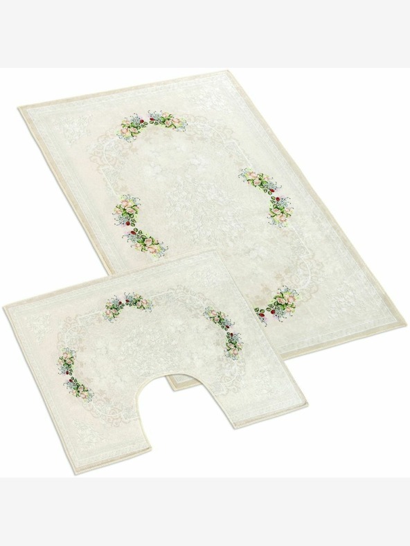 Bellatex Изтривалка за баня и тоалетна Roses 3D Bellatex