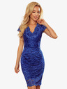 numoco Дантелена рокля със сладко деколте - синя Numoco