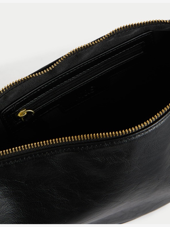 Marks & Spencer Чанта от изкуствена кожа с каишка Marks & Spencer черна