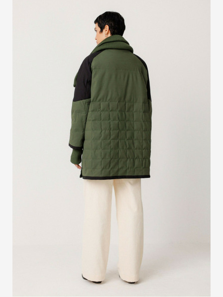 SKFK Зелено дамско зимно палто SKFK