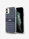 DKNY PC/TPU Повтарящ се модел с тонални ивици Magsafe заден капак за iPhone 11 Blue DKNY