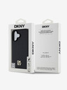 DKNY DKNY PU кожа с повтарящ се десен Stack Logo MagSafe заден капак за iPhone 16 черен
