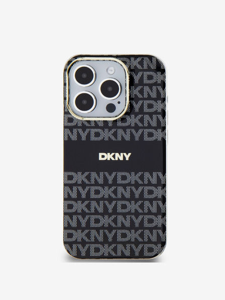 DKNY PC/TPU Repeat Pattern Tonal Stripe Magsafe Back Cover за iPhone 13 Pro Max Black DKNY