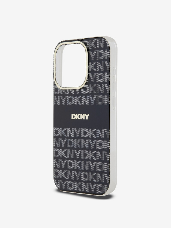 DKNY PC/TPU Repeat Pattern Tonal Stripe Magsafe Back Cover за iPhone 13 Pro Max Black DKNY
