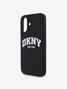 DKNY DKNY Течен силикон с лого на арката MagSafe заден капак за iPhone 16 черен